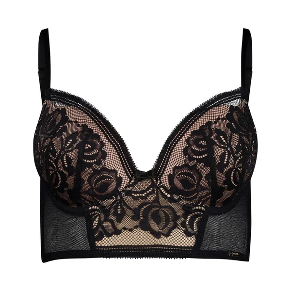 Soutien-gorge plongeant longline rembourré