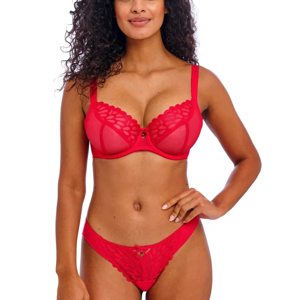 Soutien-Gorge Plongeant Rouge Freya