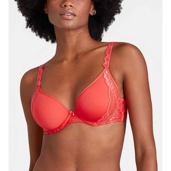 Soutien-gorge plongeant spacer armatures Rouge
