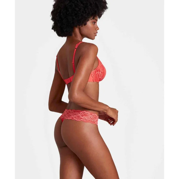 Soutien-gorge plongeant spacer armatures Rouge