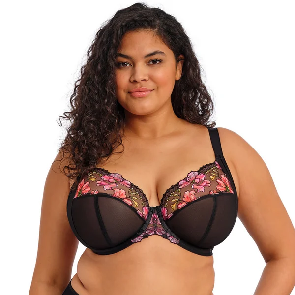 Soutien-gorge plongeant à armatures noir Elomi