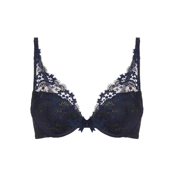 Soutien-gorge push-up décolleté plongeant - Saphir bleu Simone Pérèle Wish