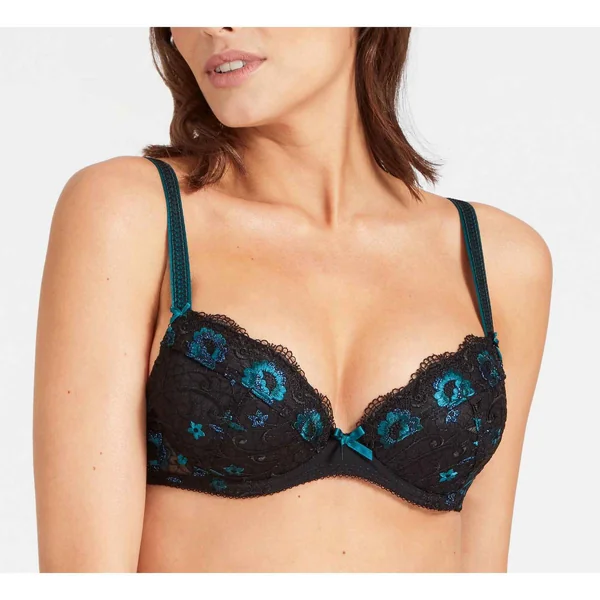 Soutien-gorge push-up plongeant armatures