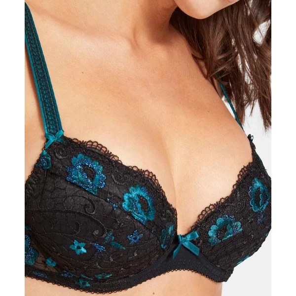 Soutien-gorge push-up plongeant armatures