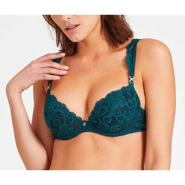 Soutien-gorge push-up plongeant armatures