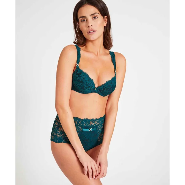Soutien-gorge push-up plongeant armatures