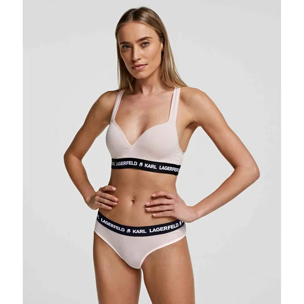 Soutien-gorge rembourré sans armatures logoté