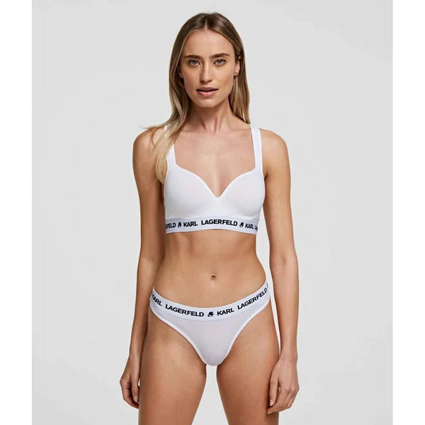 Soutien-gorge rembourré sans armatures logoté
