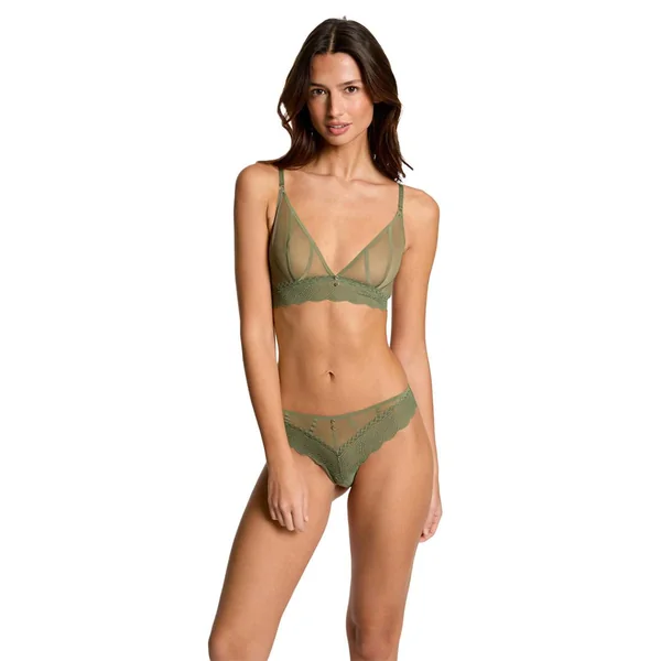Soutien-gorge souple kaki Lorie vert Morgan Lingerie