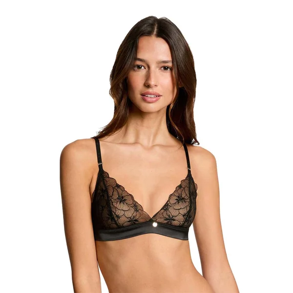Soutien-gorge souple noir Amandine Morgan Lingerie
