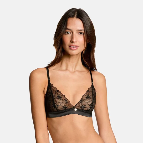 Soutien-gorge souple noir Amandine Morgan Lingerie