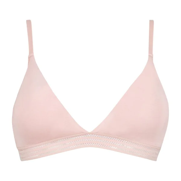 Soutien-gorge triangle Blush femme Athena rose en coton Athéna