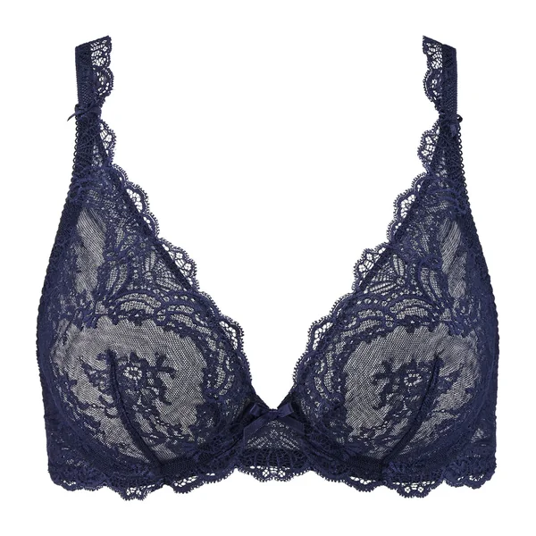 Soutien-gorge triangle en dentelle bleu roi Aubade