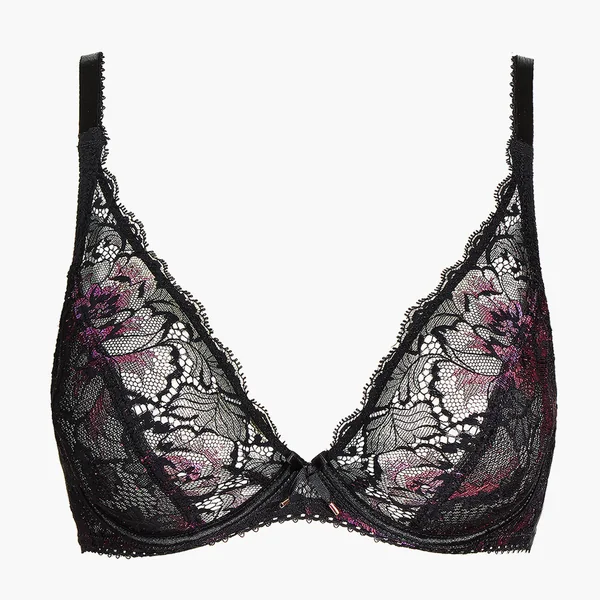 Soutien-gorge triangle plongeant armatures