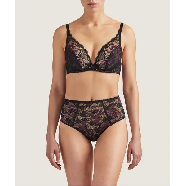 Soutien-gorge triangle plongeant armatures