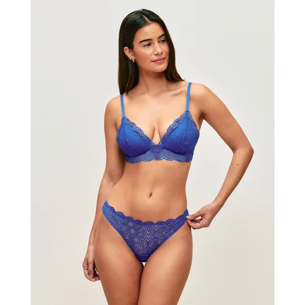 Soutien-gorge triangle push-up en dentelle