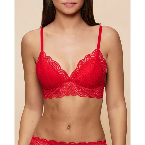 Soutien-gorge triangle push-up en dentelle