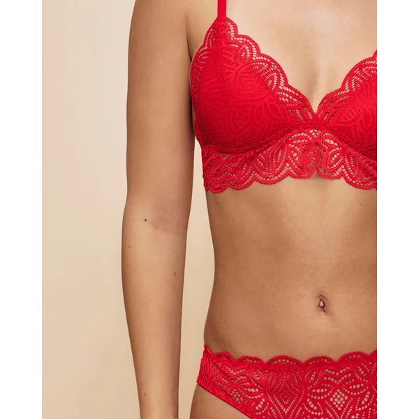 Soutien-gorge triangle push-up en dentelle