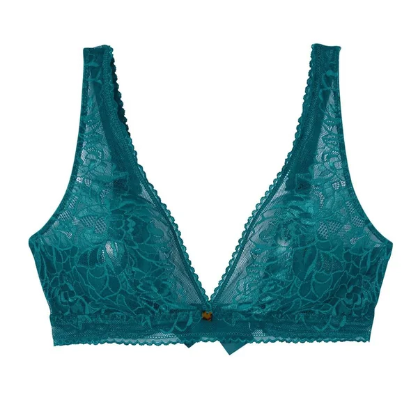 Soutien-gorge triangle sans armatures bleu Nanaya Camille Cerf x Pomm Poire