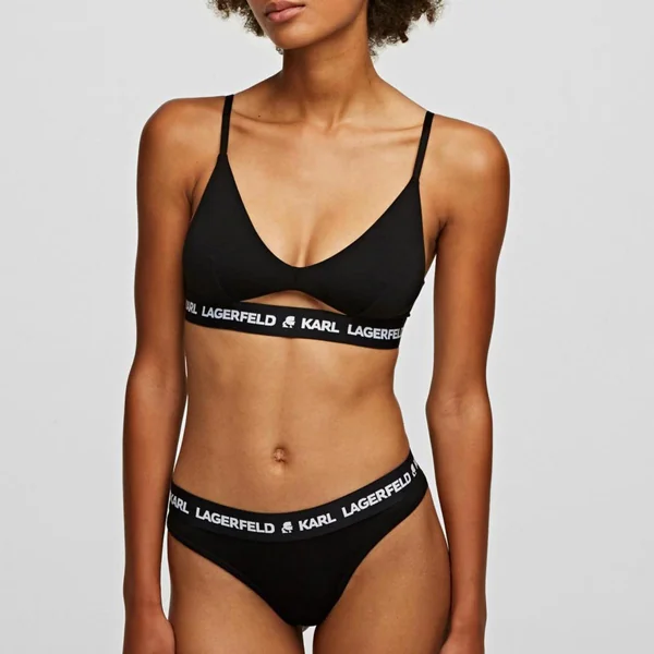 Soutien-gorge triangle sans armatures logote