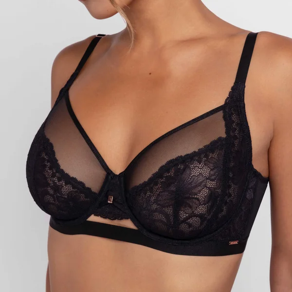 Soutien-gorge à armature non rembourré noir Dorina