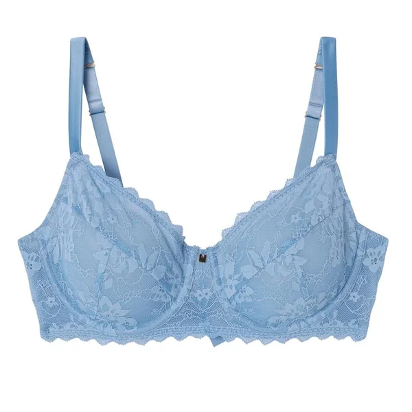 Soutien-gorge à armatures grand maintien bleu Siwa Camille Cerf x Pomm Poire