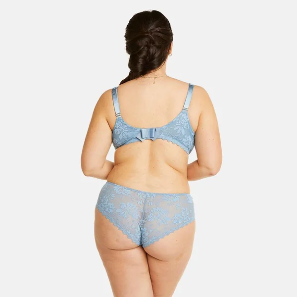 Soutien-gorge à armatures grand maintien bleu Siwa Camille Cerf x Pomm Poire