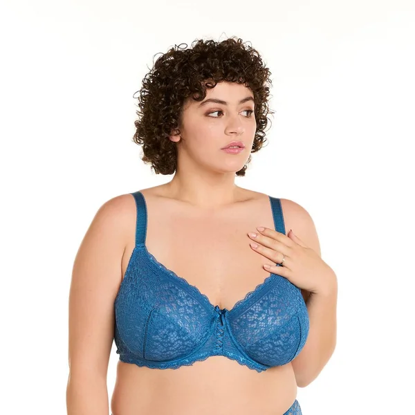 Soutien-gorge à armatures grand maintien indigo Emma bleu Pomm Poire