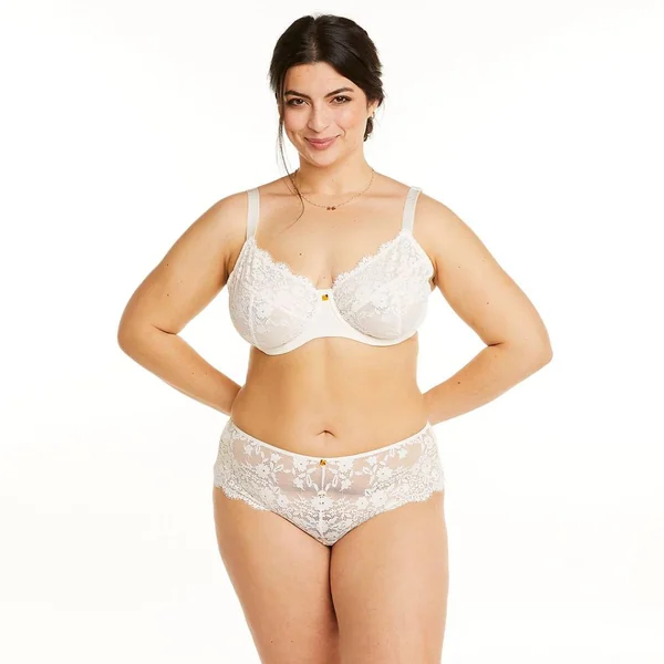 Soutien-gorge à armatures grand maintien ivoire Gaïa beige Camille Cerf x Pomm Poire