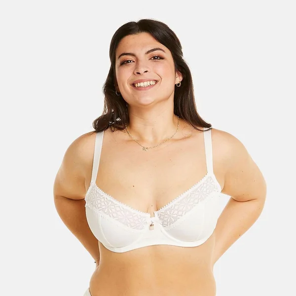 Soutien-gorge à armatures grand maintien ivoire Palanquin blanc Pomm Poire