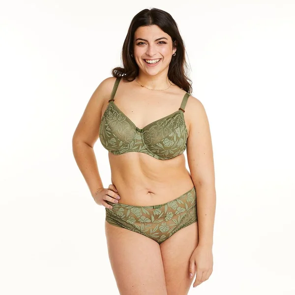 Soutien-gorge à armatures grand maintien kaki Apologie vert Pomm Poire