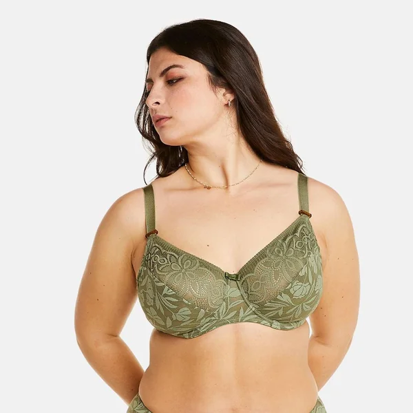 Soutien-gorge à armatures grand maintien kaki Apologie vert Pomm Poire