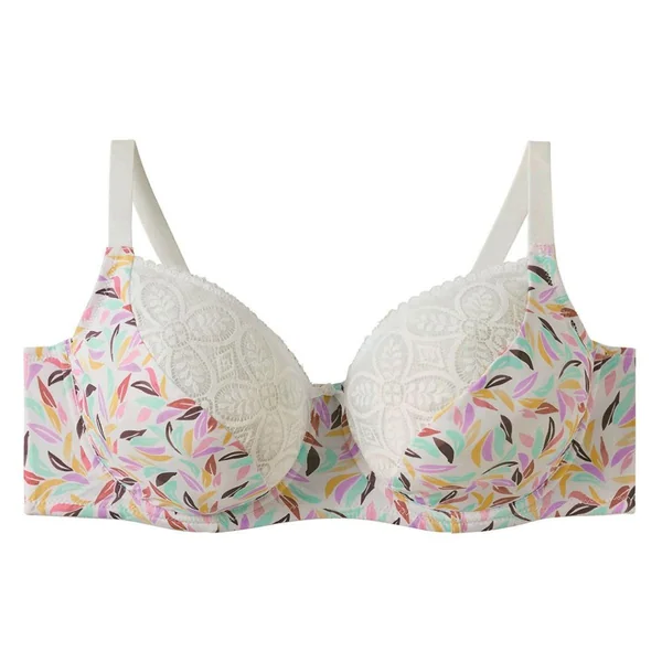 Soutien-gorge à armatures grand maintien multico blanc Entracte multicolore Pomm Poire