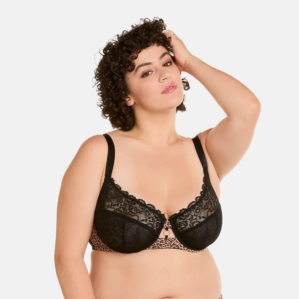 Soutien-gorge à armatures grand maintien noir Samsara Pomm Poire