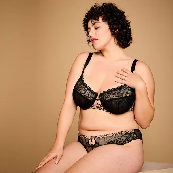 Soutien-gorge à armatures grand maintien noir Samsara Pomm Poire