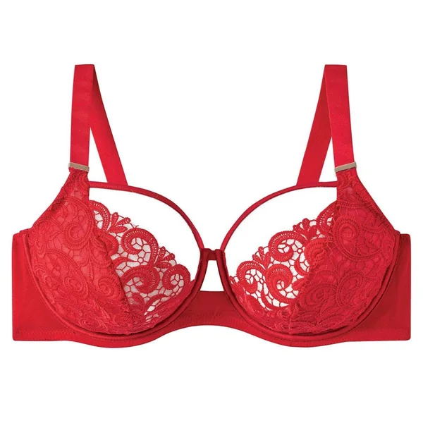 Soutien-gorge à armatures grand maintien rouge Miracle Pomm Poire