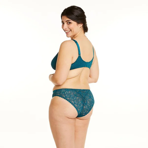 Soutien-gorge à armatures grand maintien turquoise Sarong bleu Pomm Poire