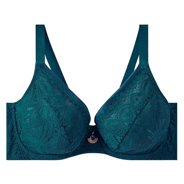 Soutien-gorge à armatures grand maintien turquoise Sarong bleu Pomm Poire