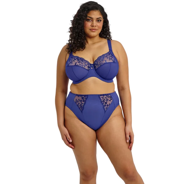 Soutien-gorge à basque stretch Bleu Elomi