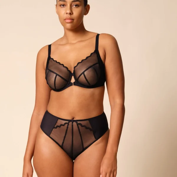 Soutien-gorge à bonnets couvrants noir Gossard