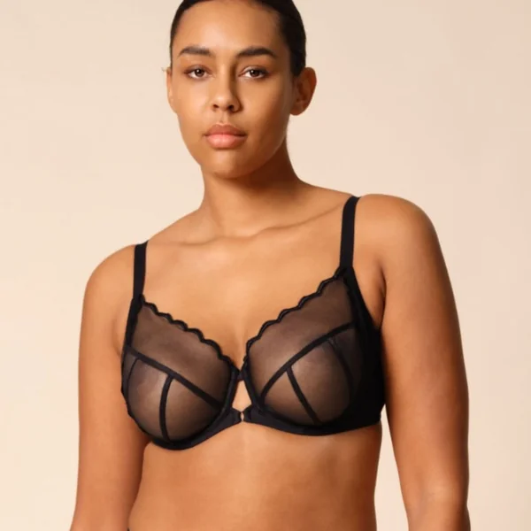 Soutien-gorge à bonnets couvrants noir Gossard