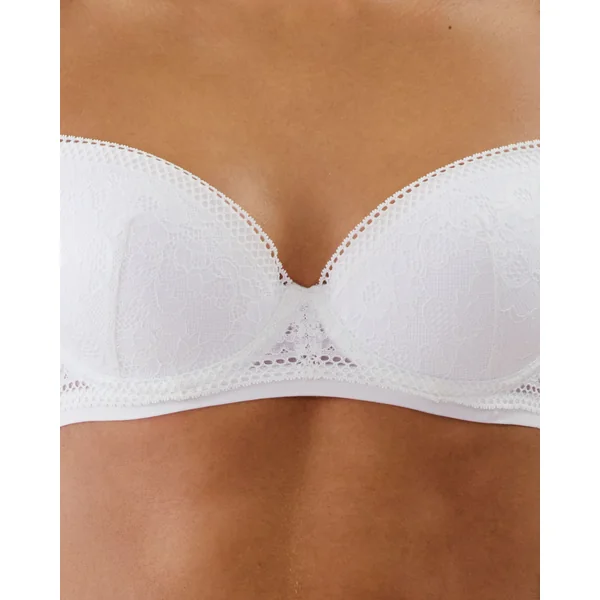Soutien-gorge à coque fine en dentelle florale