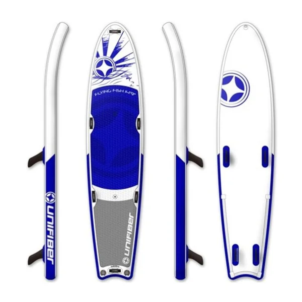 Stand Up Paddle Gonflable UNIFIBER Flying Fish Tandem Event iSup 14.9 Naked