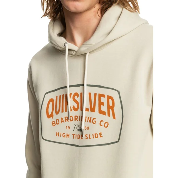 SWEAT A CAPUCHE QUIKSILVER HIGHCLOUD HOMME BEIGE