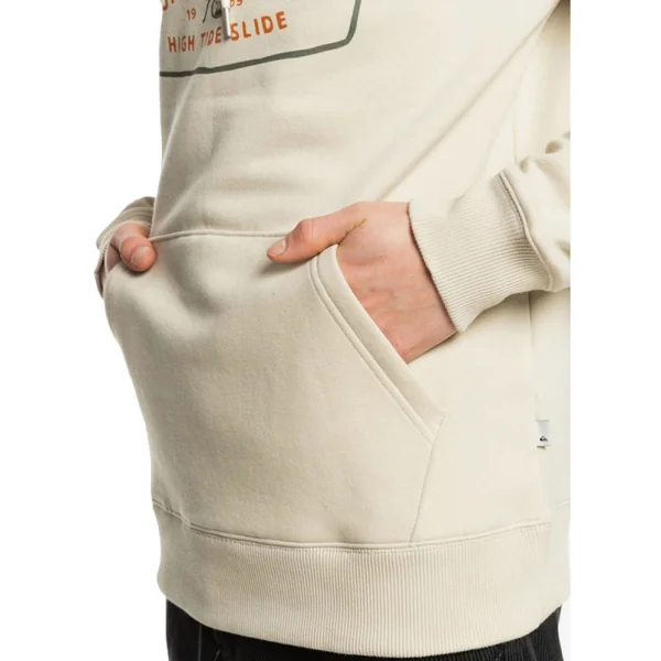 SWEAT A CAPUCHE QUIKSILVER HIGHCLOUD HOMME BEIGE