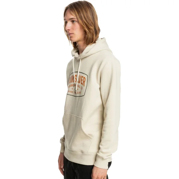 SWEAT A CAPUCHE QUIKSILVER HIGHCLOUD HOMME BEIGE