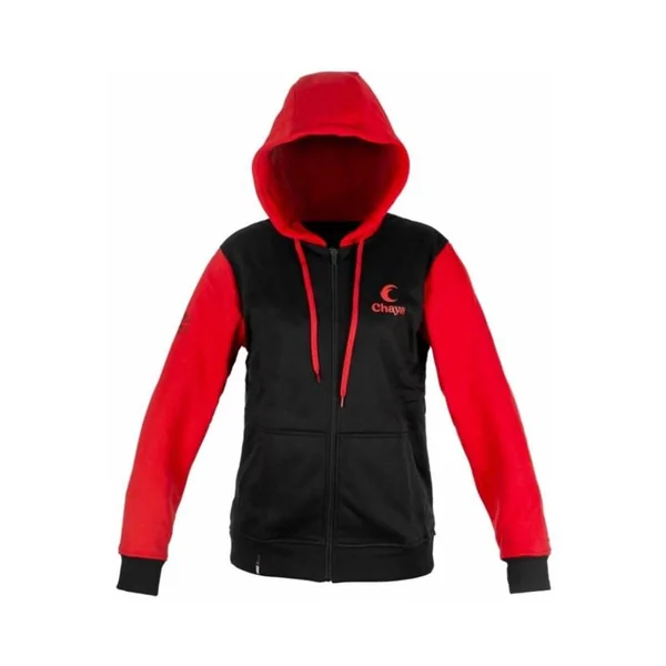 Sweat CHAYA Logo Zip Hoodie black/red