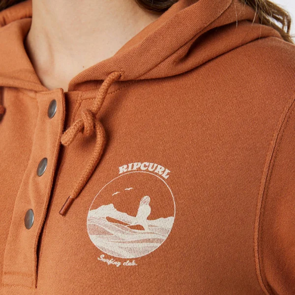 SWEAT FEMME RIP CURL RE-ENTRY MARRON