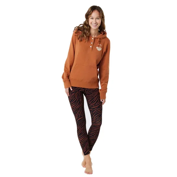 SWEAT FEMME RIP CURL RE-ENTRY MARRON