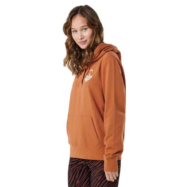 SWEAT FEMME RIP CURL RE-ENTRY MARRON
